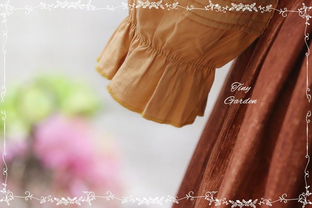 Peter Pan collar sweet Lolita cotton blouse size chart and fabric composition reference showing all available sizes and measurements