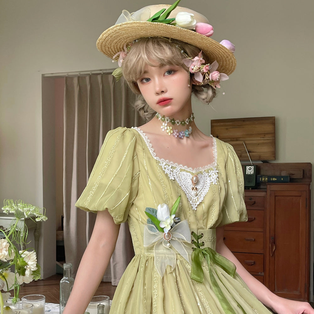Tulip classic lolita short sleeve dress storage instruction acid-free tissue paper moisture protection cool dry location sunlight avoid