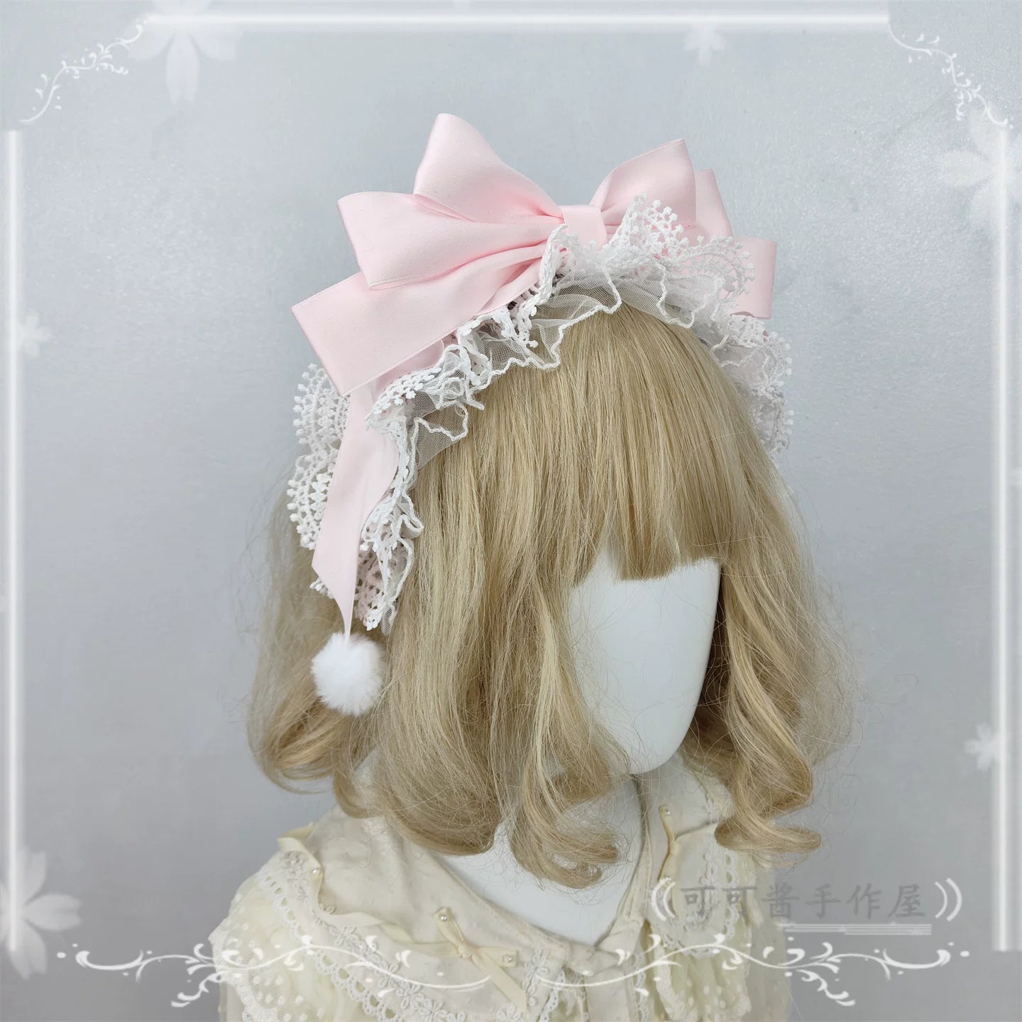 Sweet Lolita Oversized Bow Headdress in Multiple Color Variations Displaying the Complete Range of Available Shades