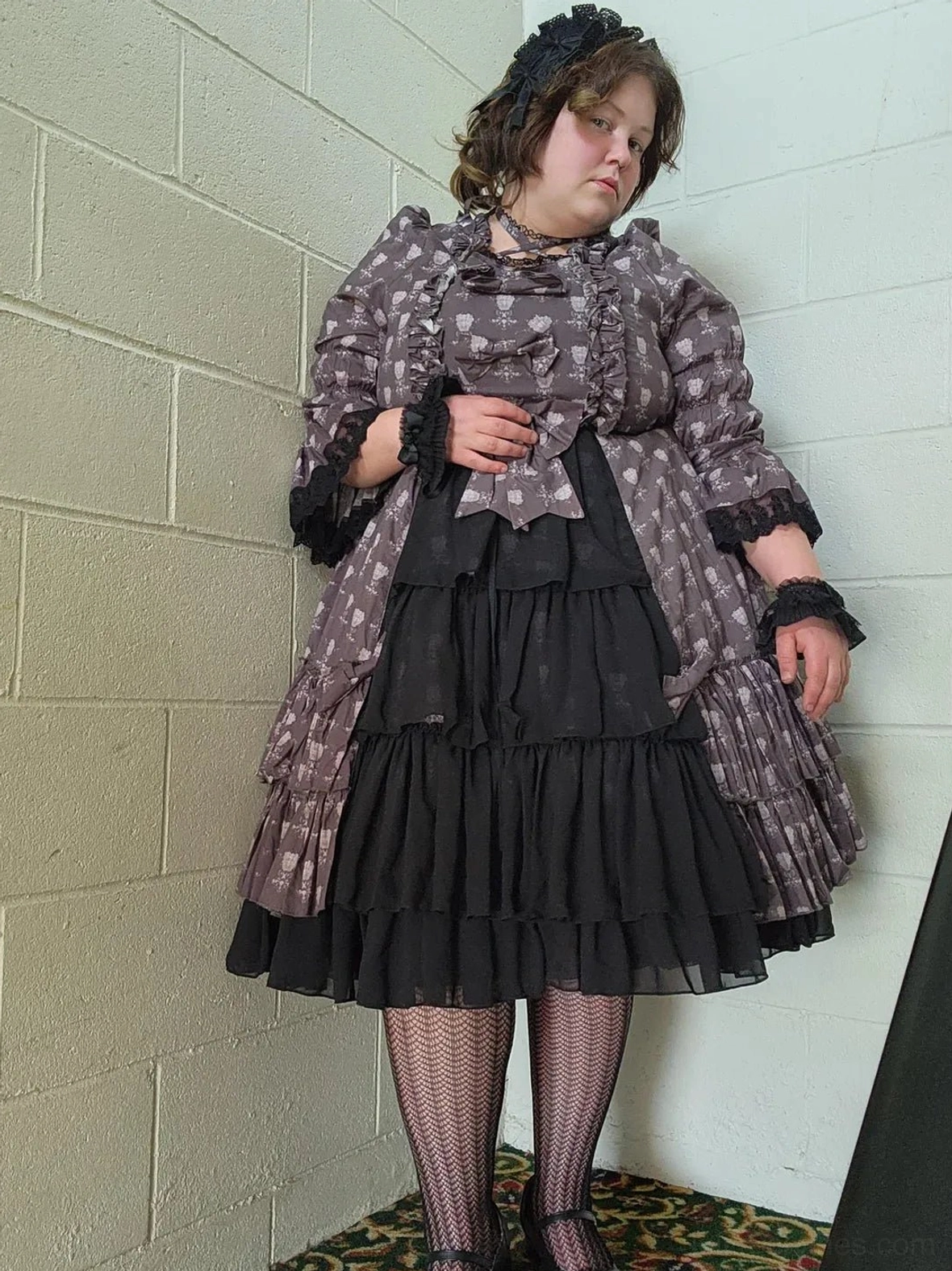 A-line petticoat 60cm construction layers organza cotton lining durability structure lolita underskirt