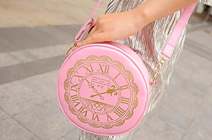 Alice Clock round lolita shoulder bag lolita convention event wear inspiration