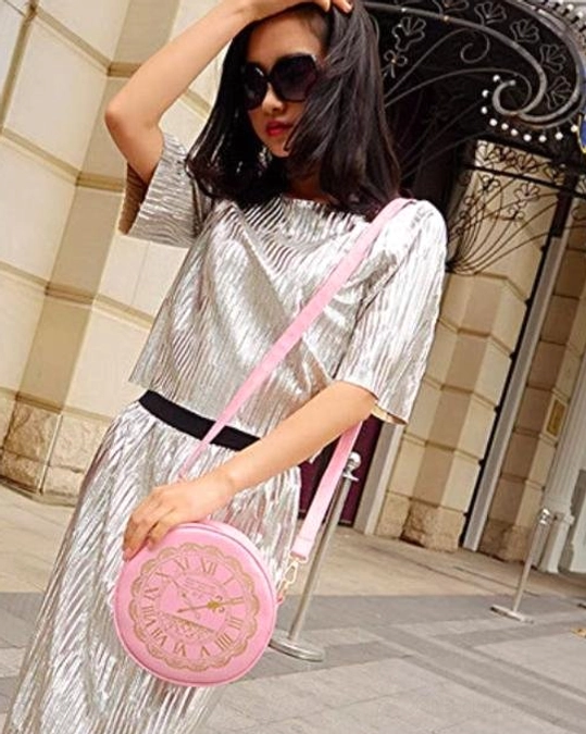 Alice Clock lolita crossbody bag interior lining durable fabric quality view