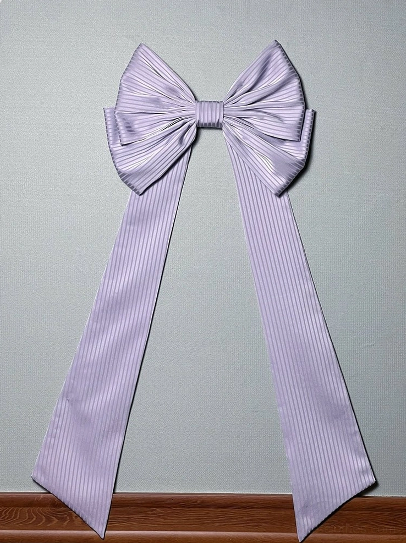 Pink sweet lolita trailing bow with extended long ribbons arrogant miss collection fashion piece