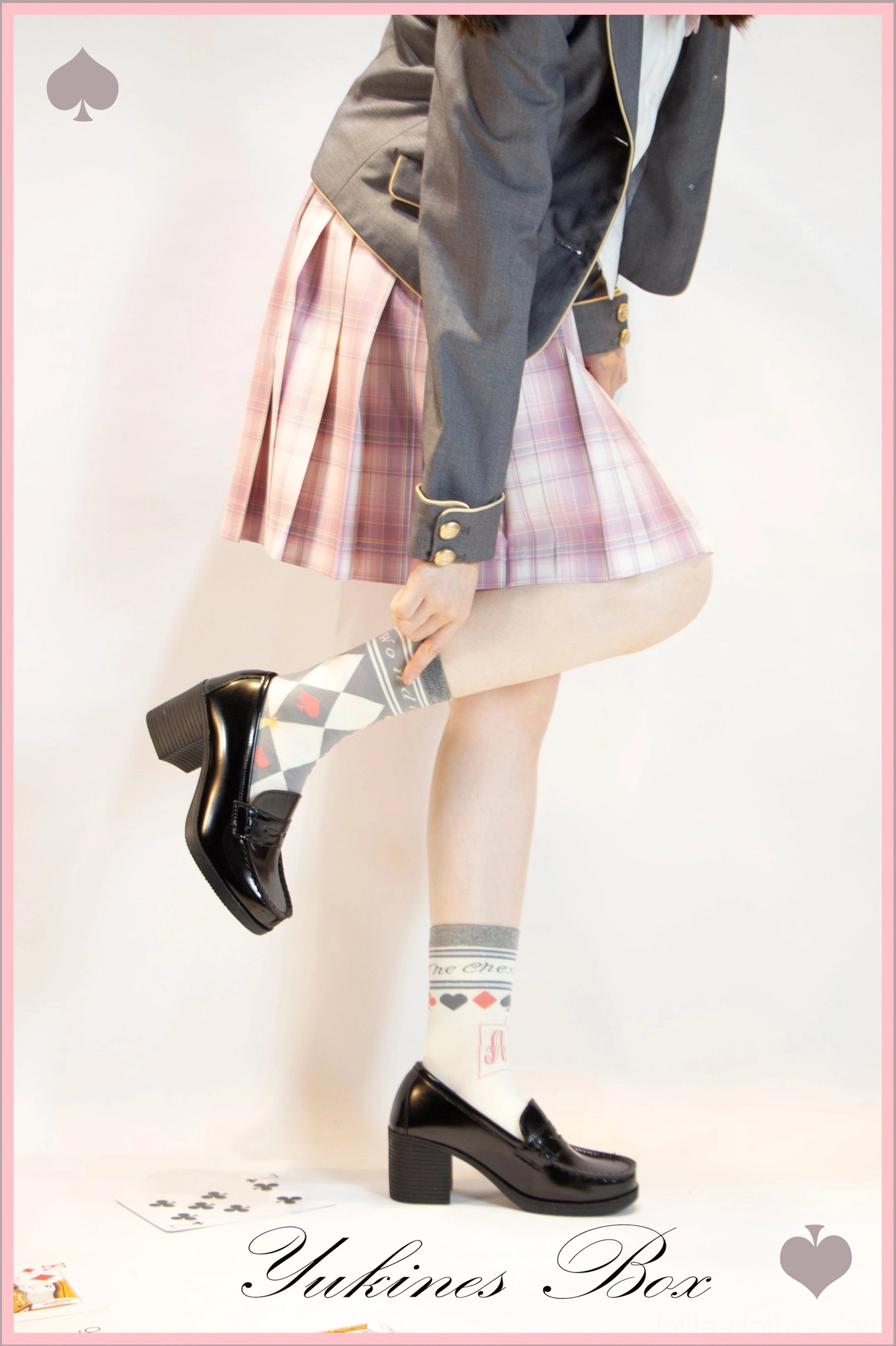 Asymmetrical print lolita cotton socks size chart measurements free size fit guide centimeters inches conversion