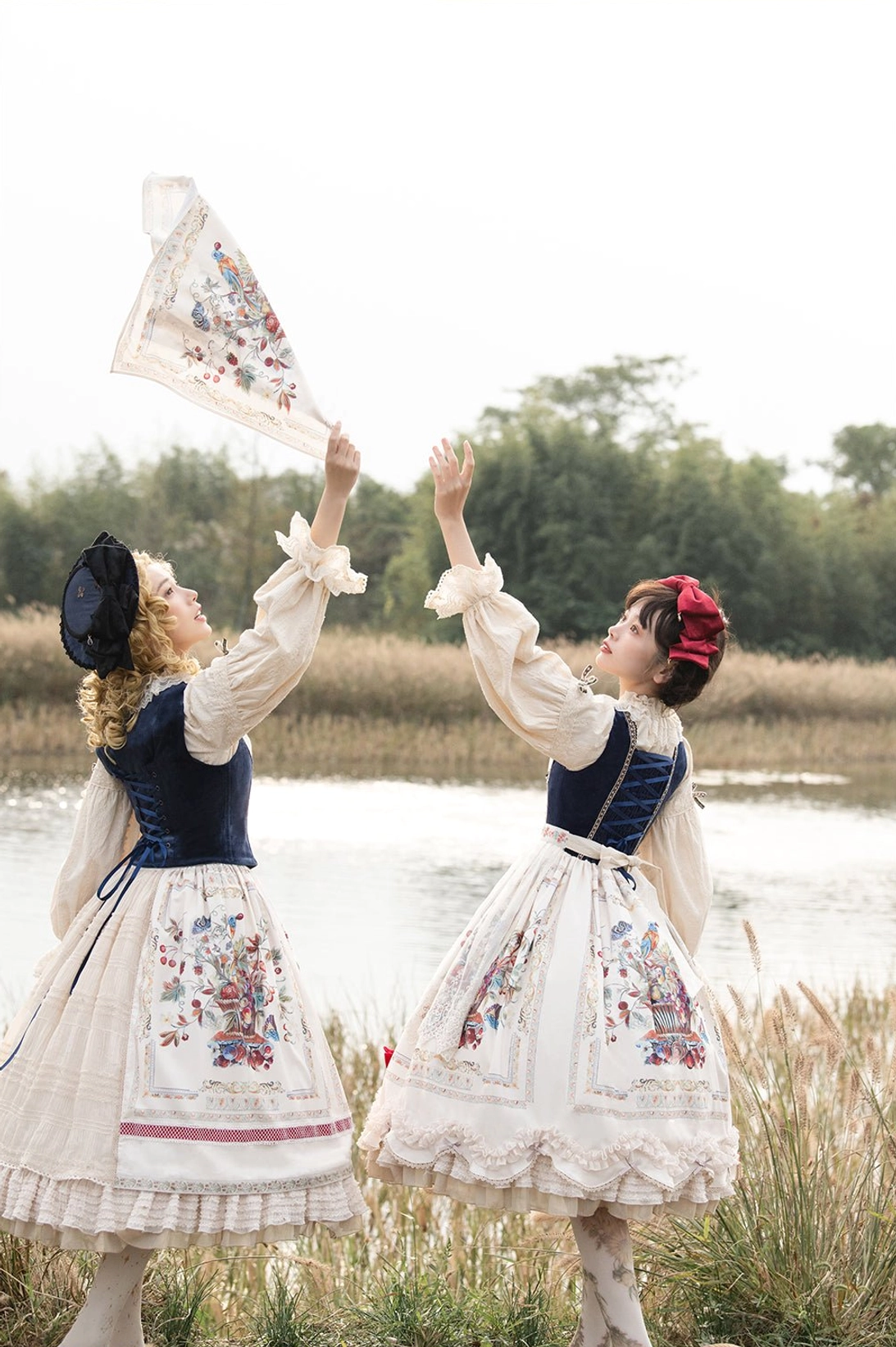 Bavarian Lolita JSK 2XL size fit model wearing dress proper proportions demonstration