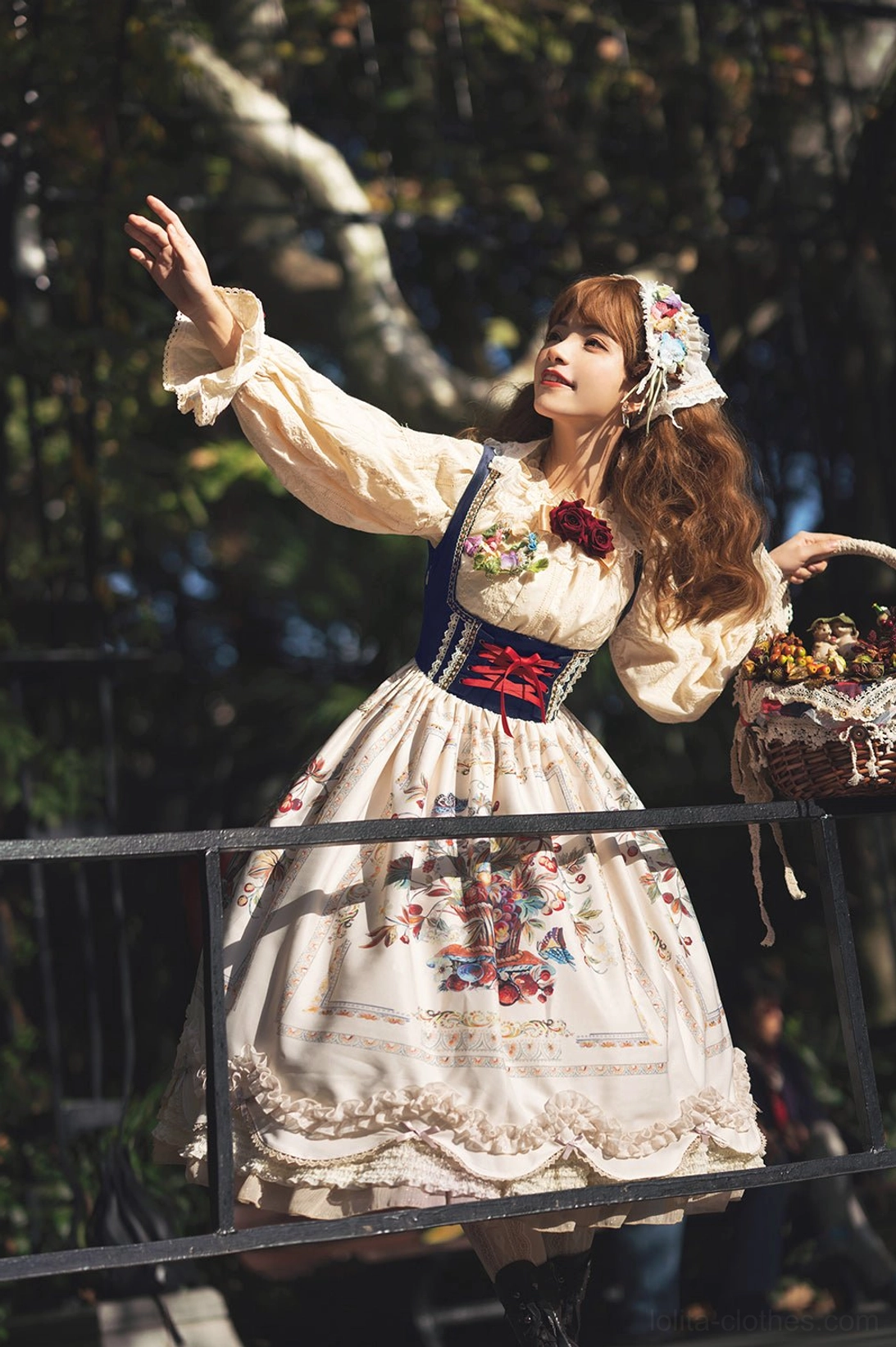 Bavarian Lolita JSK custom sizing option measurement guide height bust waist specifications