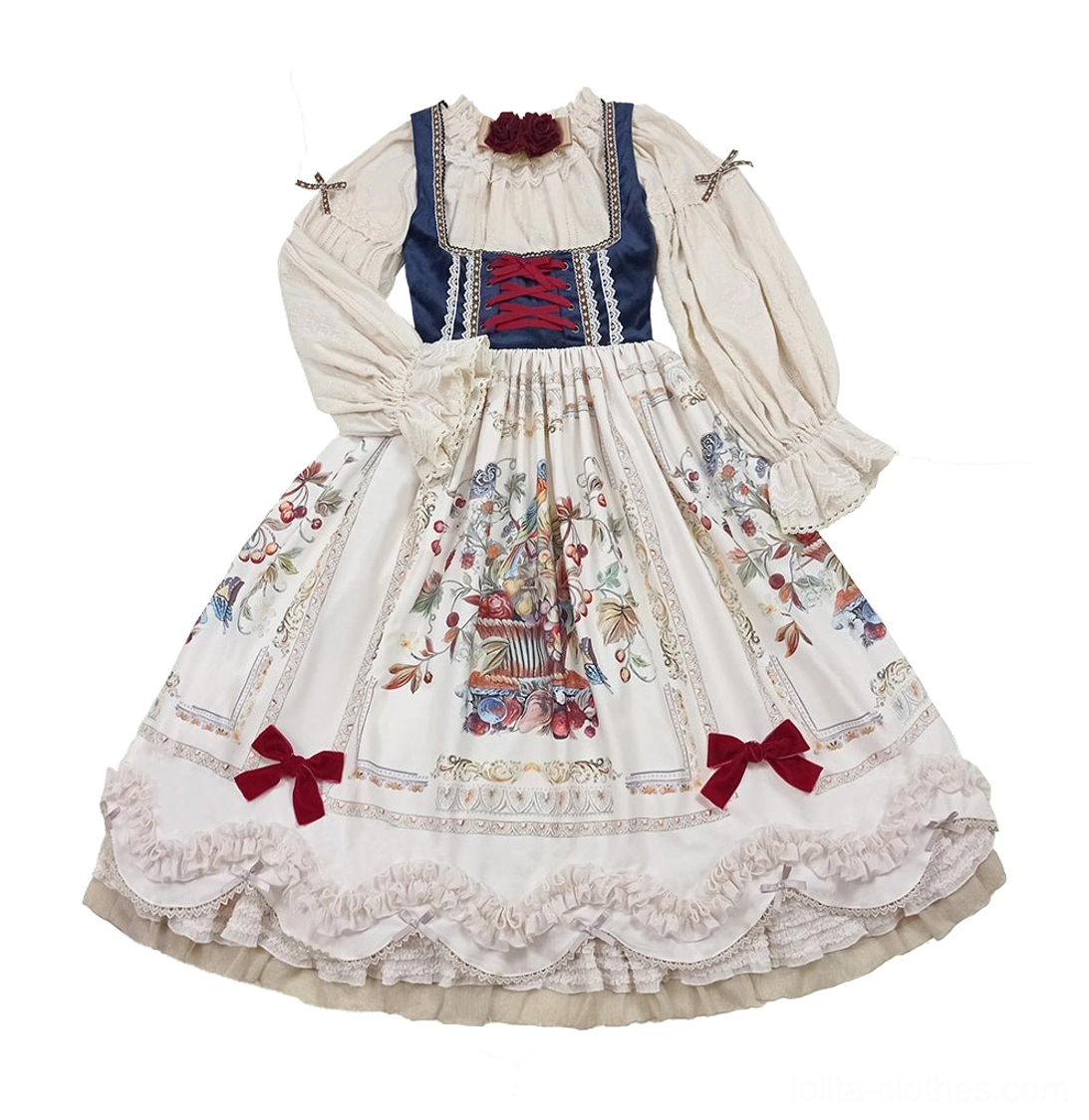 Bavarian Lolita JSK YKK zipper and hardware premium construction detail