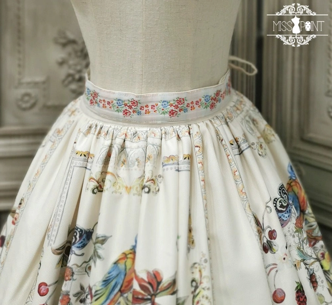 Birdcage 2-in-1 brooch white country lolita vintage design accessory collection piece