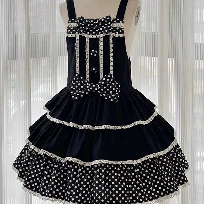 Black headband with clips sweet lolita fashion accessory measurements size chart reference