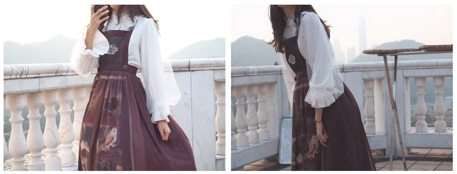 Black lolita inner blouse for gothic hime elegant alternative fashion subgenre coordinate theme styling