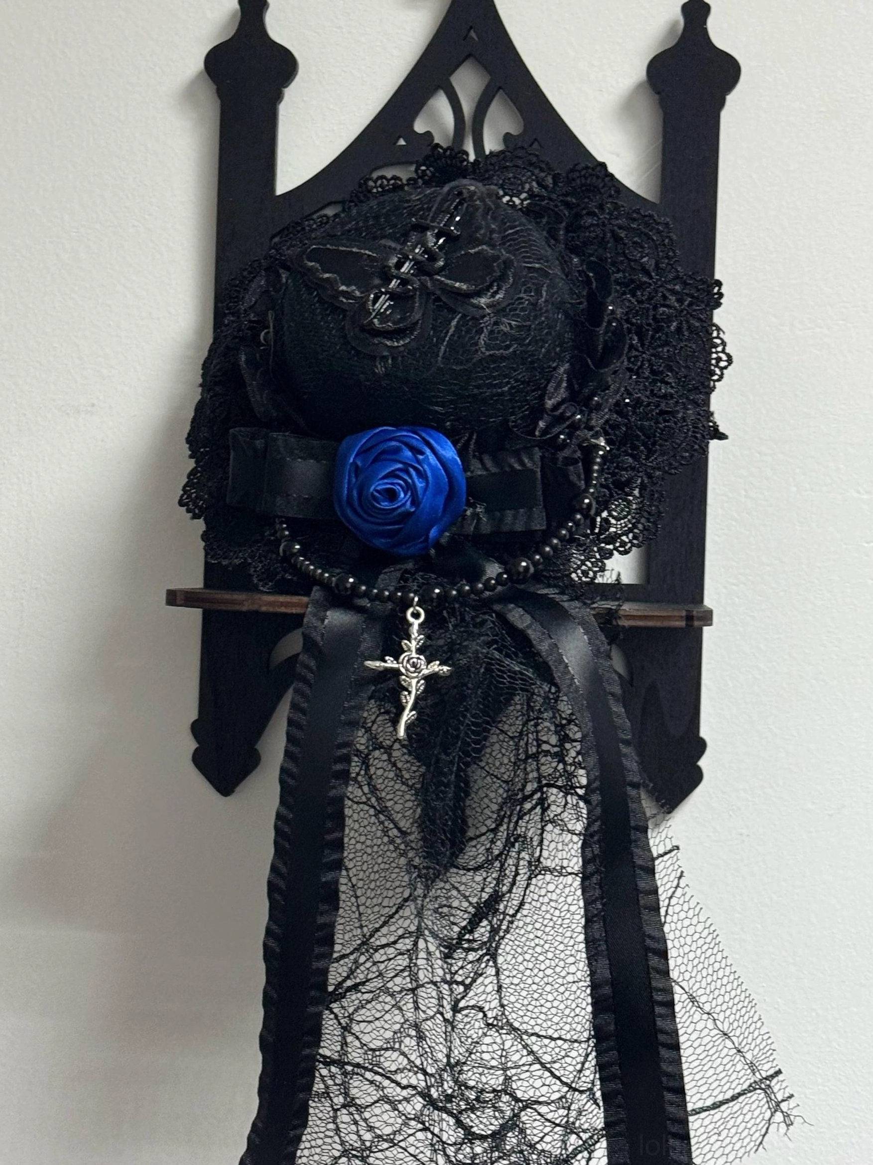 Black Top Hat Gothic Lolita accessories - elegant formal headpiece with classic silhouette, perfect for completing Gothic Lolita ensembles and formal event styling