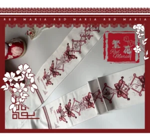 blooms-print-lolita-tights-white-red-colorway-stocking-pattern-preview-paper-cut-style-butterfly-floral-prints-red-maria-logo