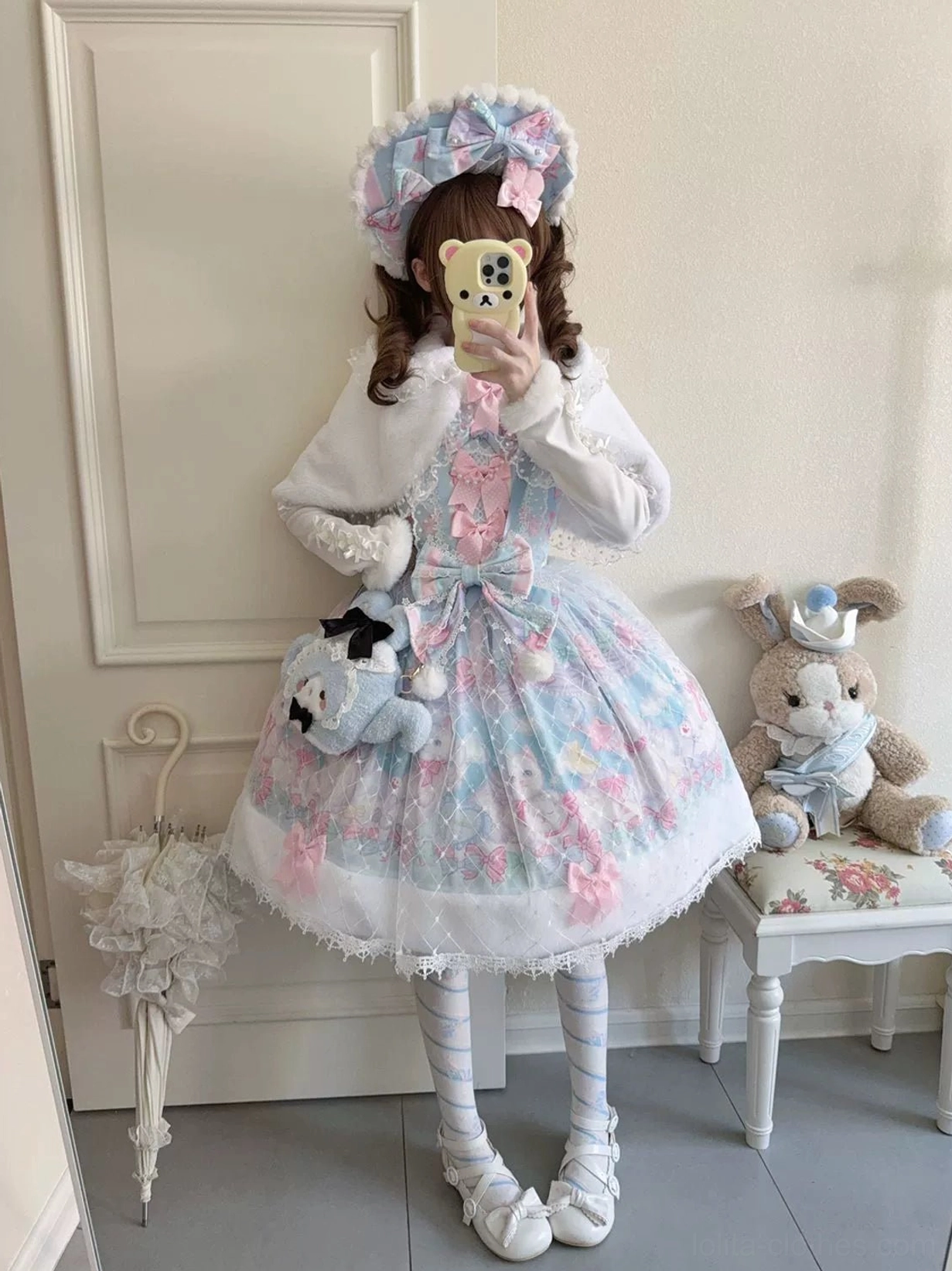 Candy mary cat sweet lolita ensemble styling ideas multiple coordinate variations pastel kitten JSK versatile wear options
