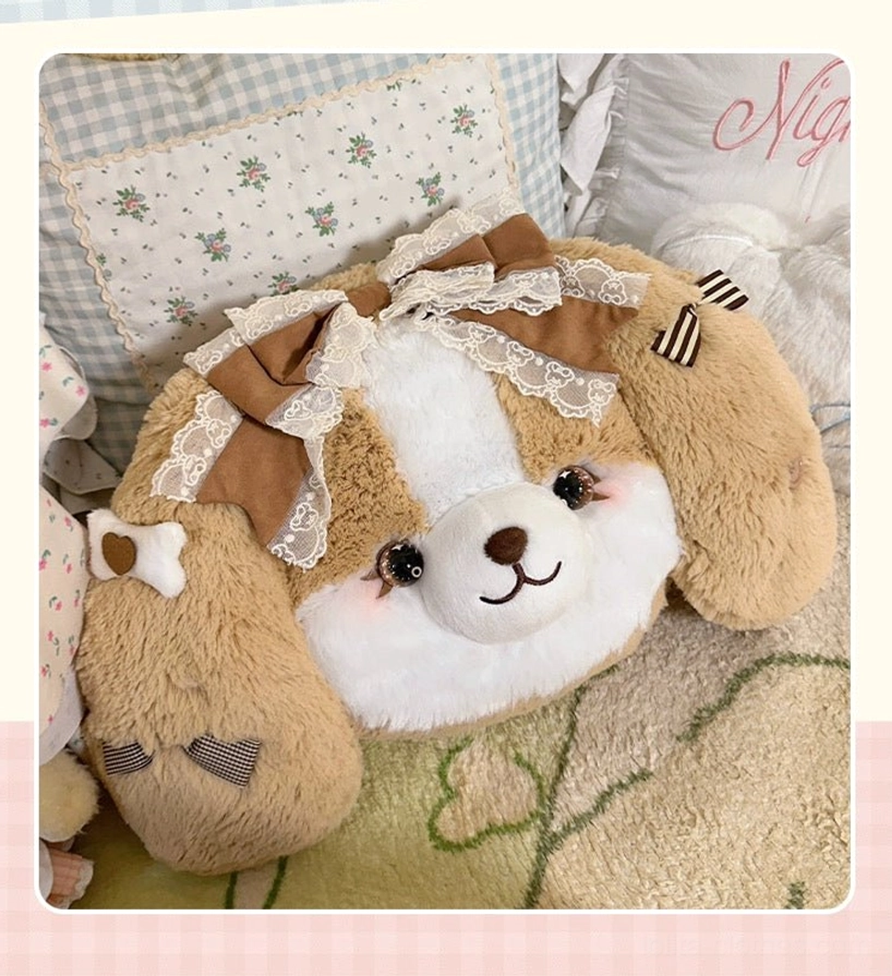 Caramel brown Cocker Spaniel plush lolita backpack color option chocolate-themed vintage sweet lolita aesthetic