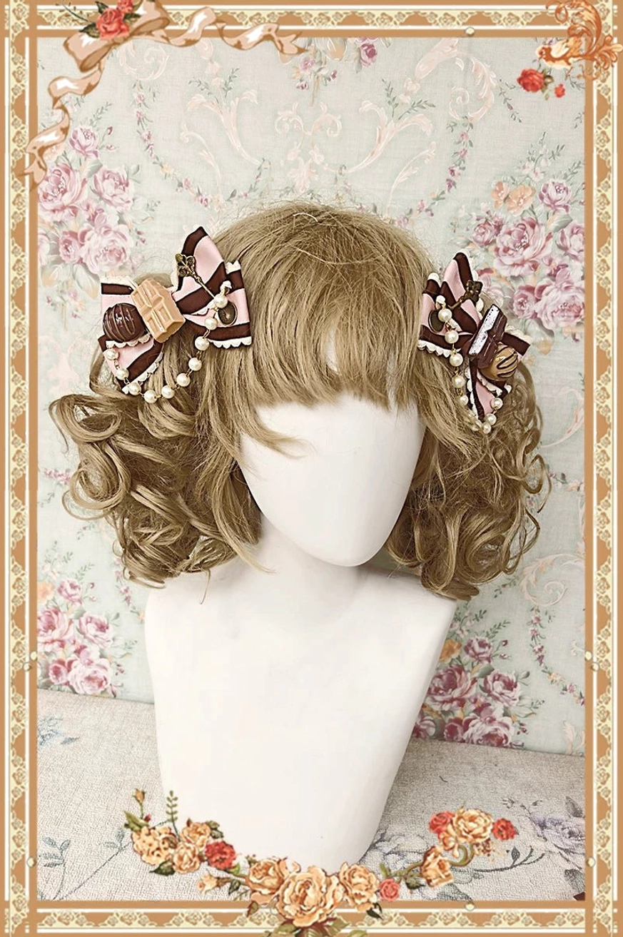 Packaging and presentation of chandelier lolita OP dress set showing unboxing experience and complete contents included with purchase