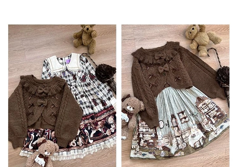 Cherry Red Ruffle Cardigan Lolita Sweet Fashion Plaid Skirt Coordinates Perfect Pairing Styling Guide