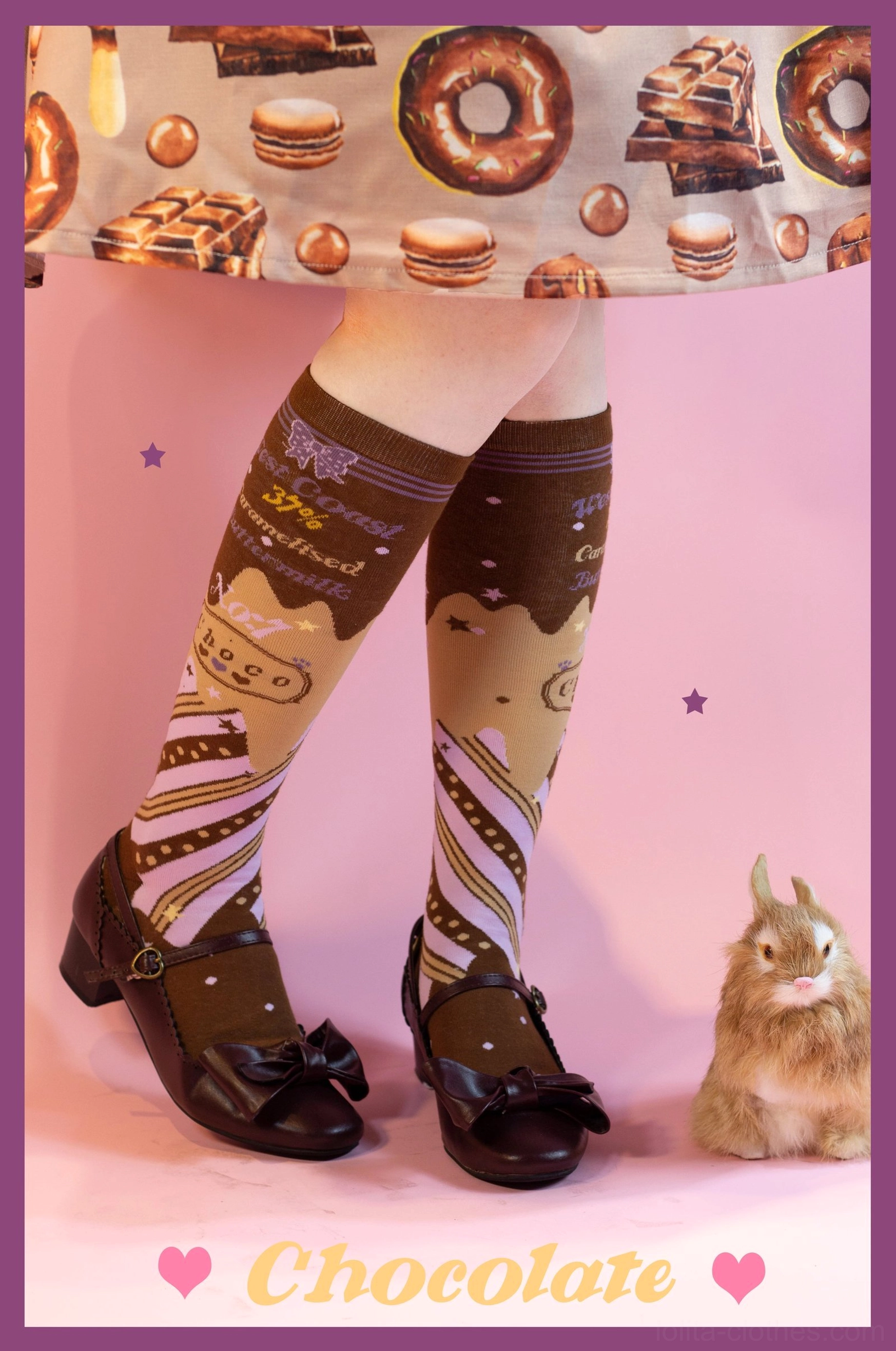 Chocolate lolita socks sizing guide fit chart foot length measurement conversion inches centimeters comprehensive reference