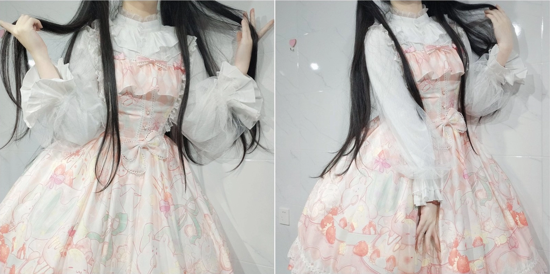 Classic lolita blouse coordinate building guide proper proportions silhouette volume ruffles sleeves visual interest technique