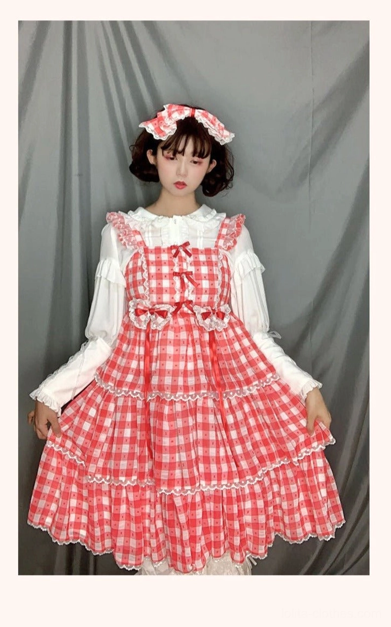 Classic lolita blouse mutton sleeves with adjustable tie cuffs and lace trim close-up