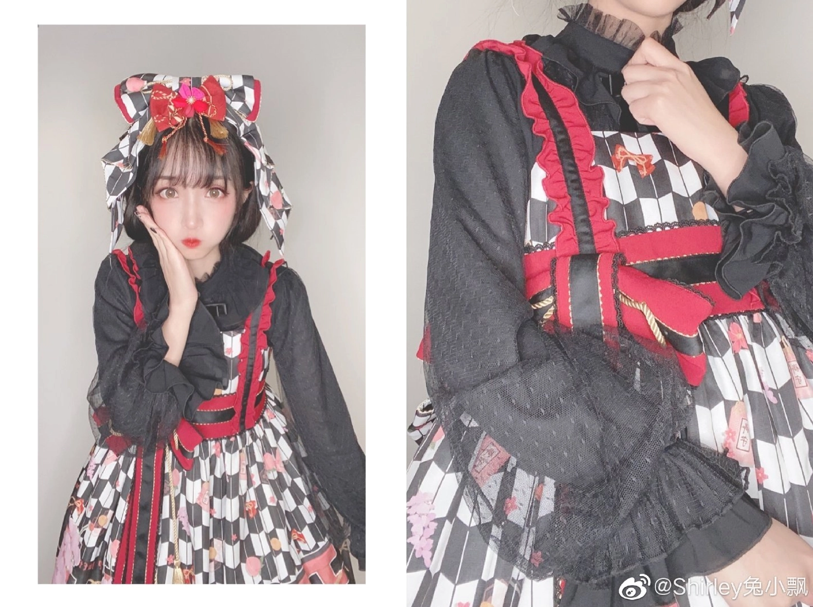 Classic lolita inner blouse size chart bustline shoulder width sleeve length measurements centimeters inches