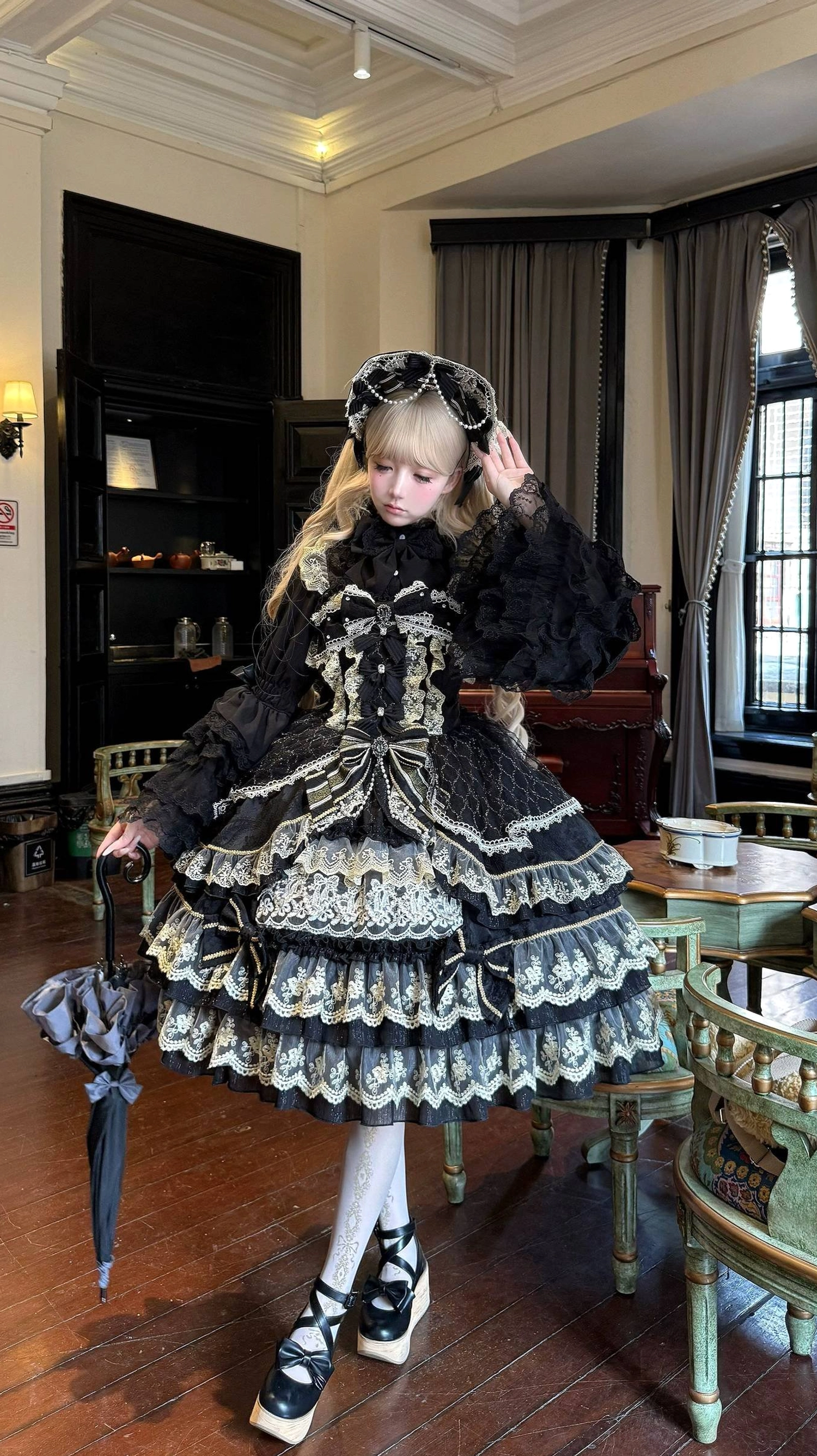 Cloud petticoat white lace tulle skirt volume 35cm 13-8-inches lolita underskirt