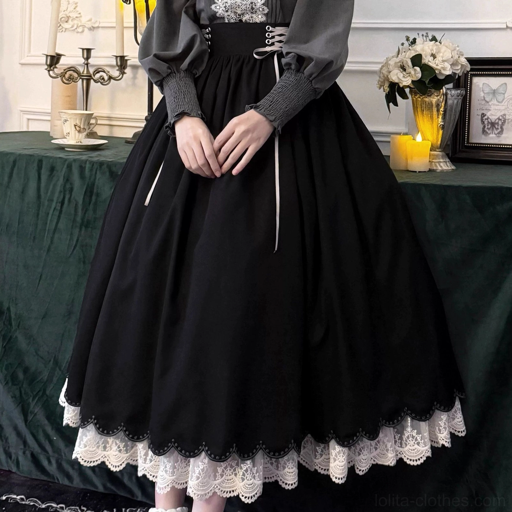 Countess's Autumn Travel midnight black petal skirt only variant separate purchase option without blouse