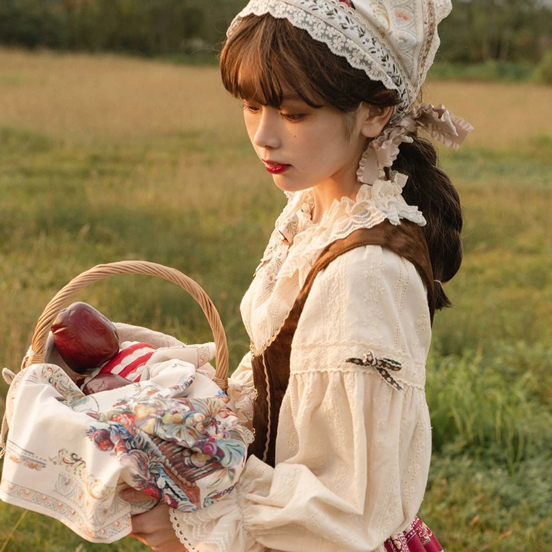 Country lolita complete accessory set all pieces components organized collection display