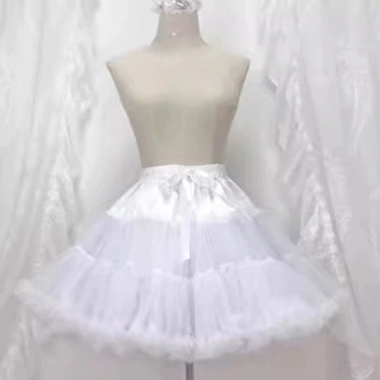 15.7 inch 40cm cream colored petticoat, perfect underskirt volume for sweet lolita JSK dress to achieve layered tiered silhouette effect