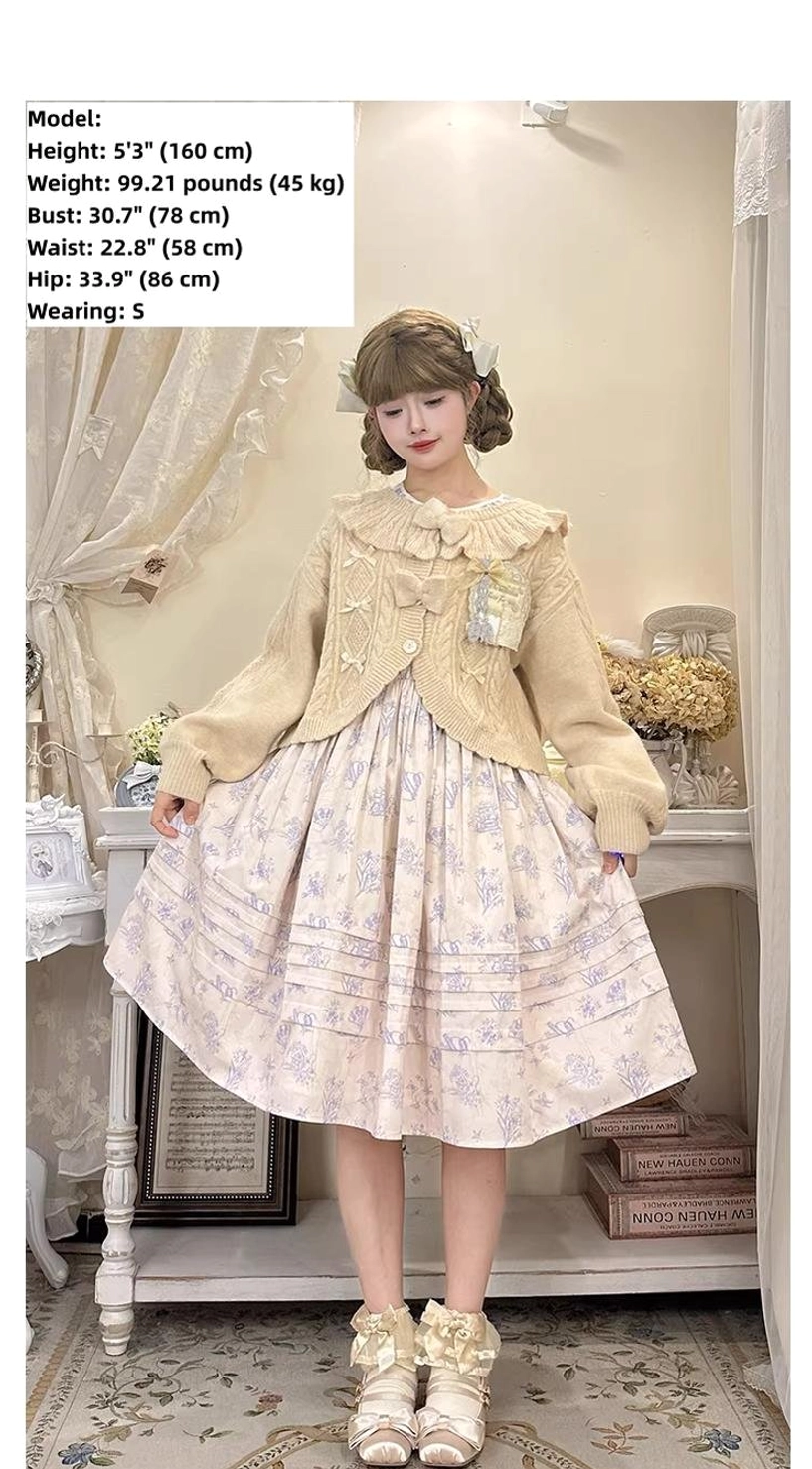 Cropped Ruffle Cardigan Lolita Fashion Styling Tips Accessories Recommendations Shoe Pairing Ideas
