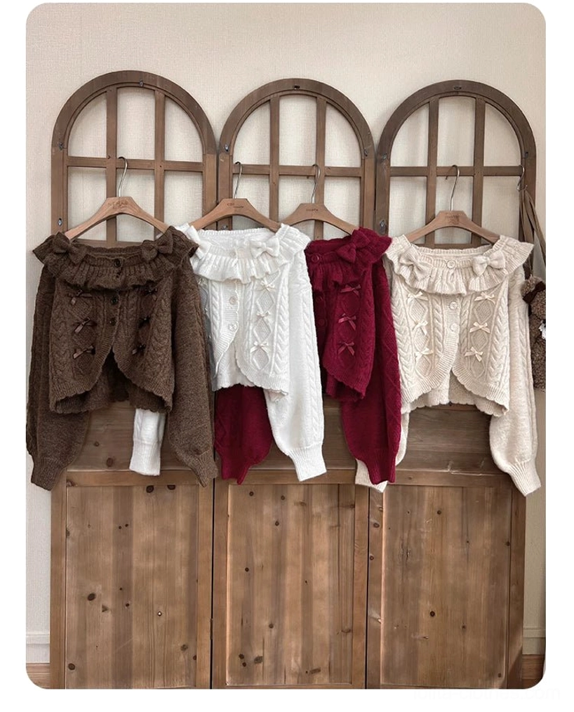 Cropped Ruffle Cardigan Sweet Lolita Collection Diverse Color Options Fashion Forward Design Appeal