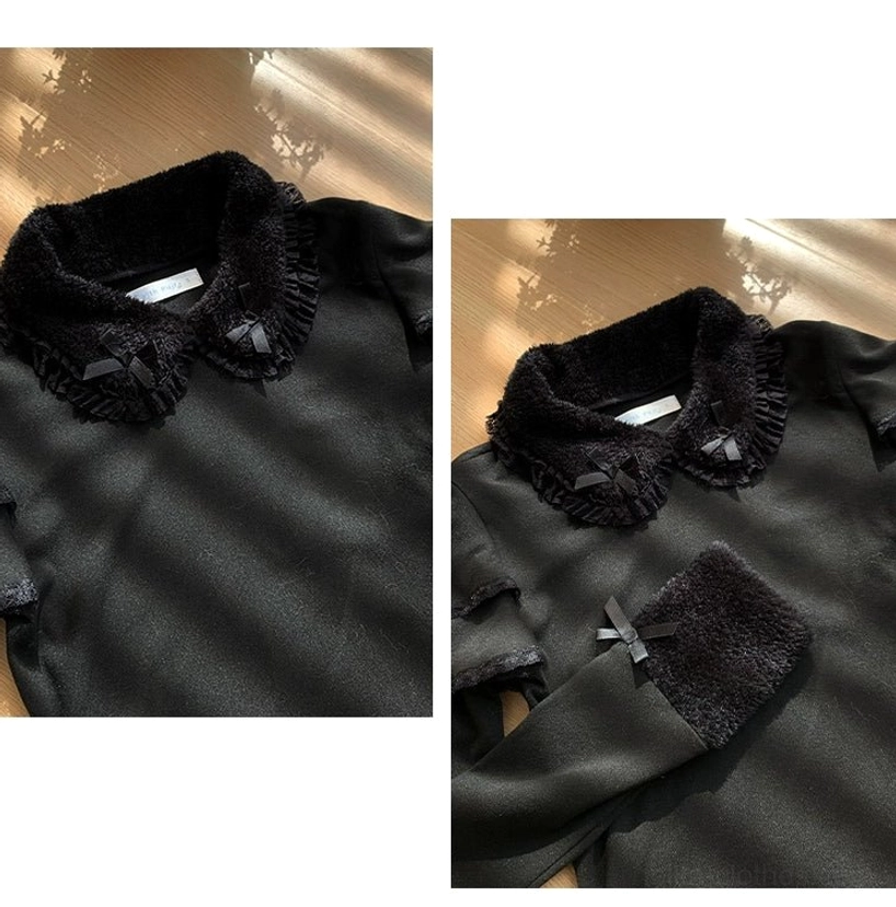 Customer reviews and styling inspiration for peter pan collar sweet lolita knit sweater worn in authentic coordinates