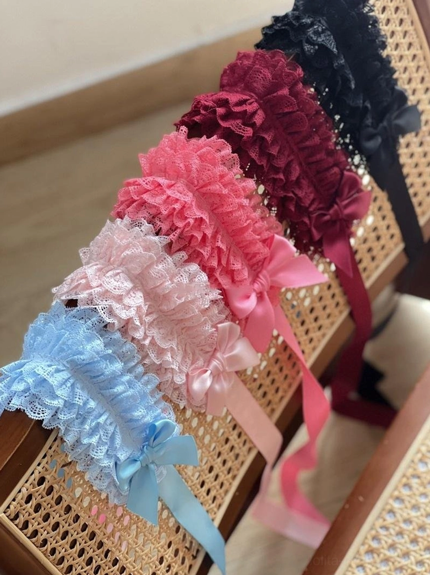 Customizable color option lace KC headdress with customization request guide showing how to submit design preferences and custom specifications