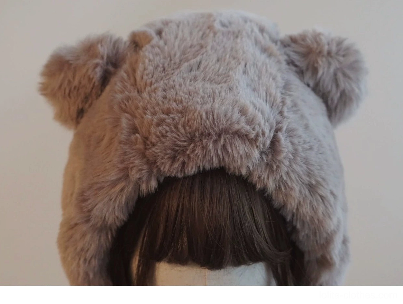 Cute bear ear lolita hooded hat perfect for lolita community meetups events conventions