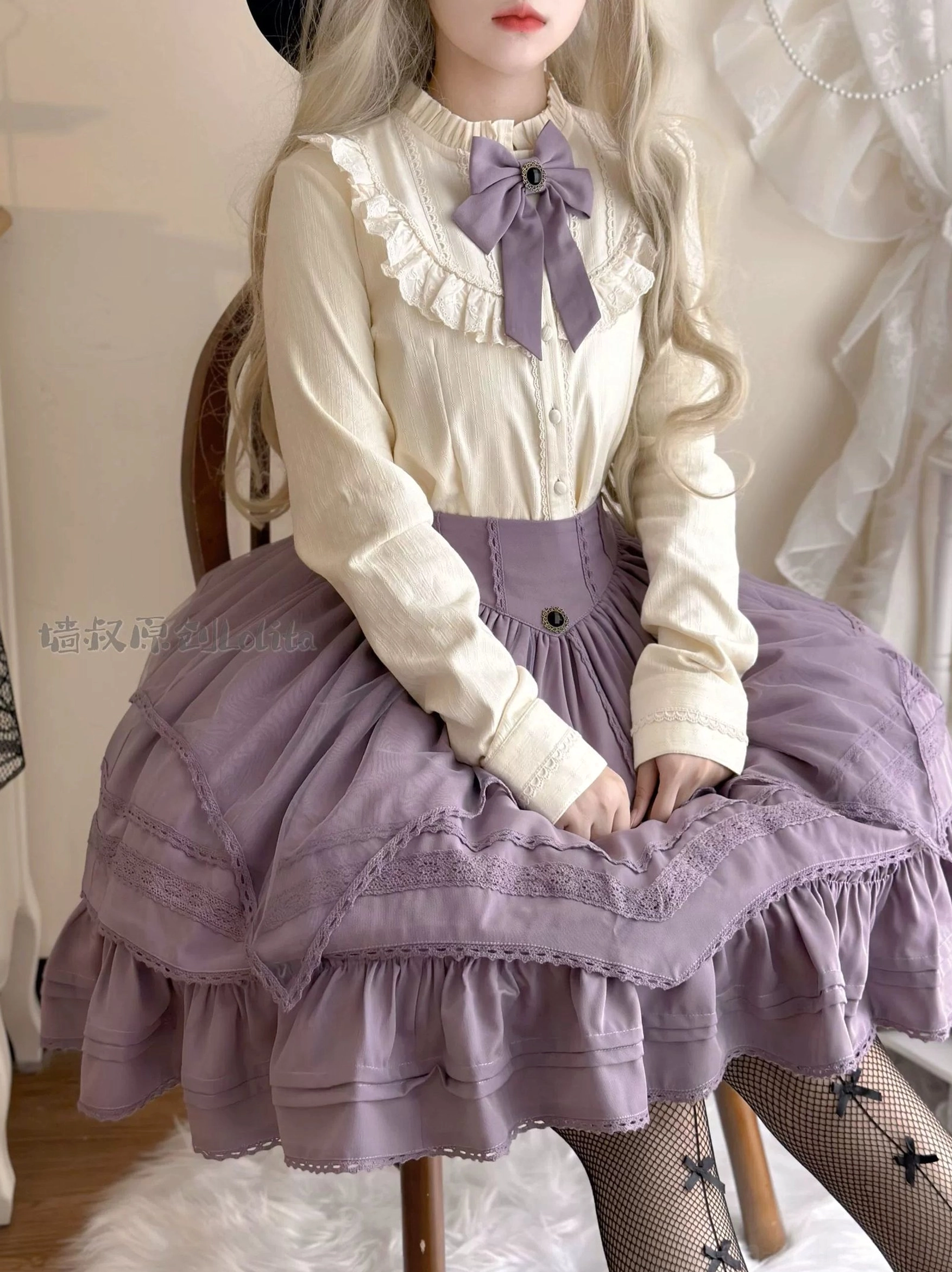 Daily lolita fleece blouse size chart and measurement guide international centimeters inches sizing recommendations
