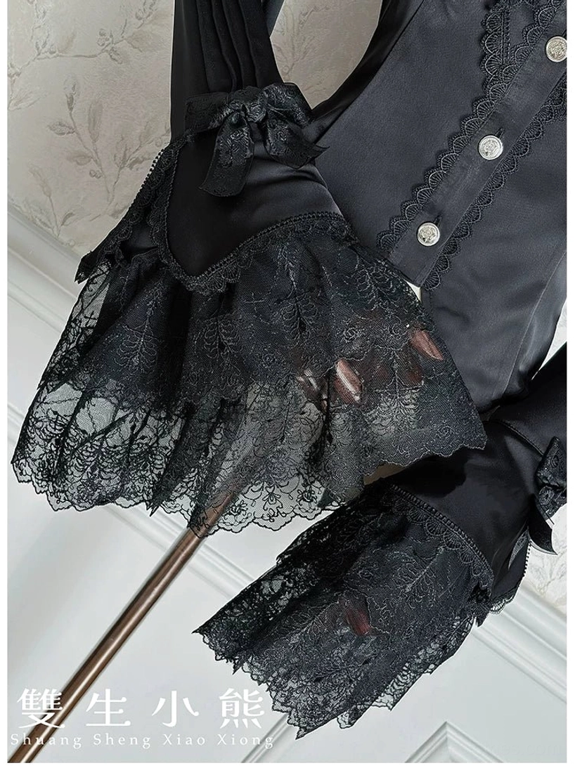 Dark Fog Feast Gothic Lolita blouse care and washing instructions guide for maintaining premium satin fabric and lace details