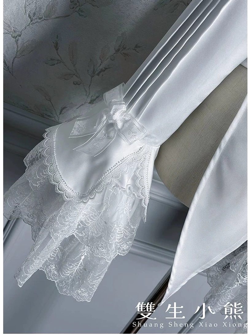 Dark Fog Feast Gothic Lolita blouse authentic Victorian-inspired design showing historical court fashion influence in modern lolita style