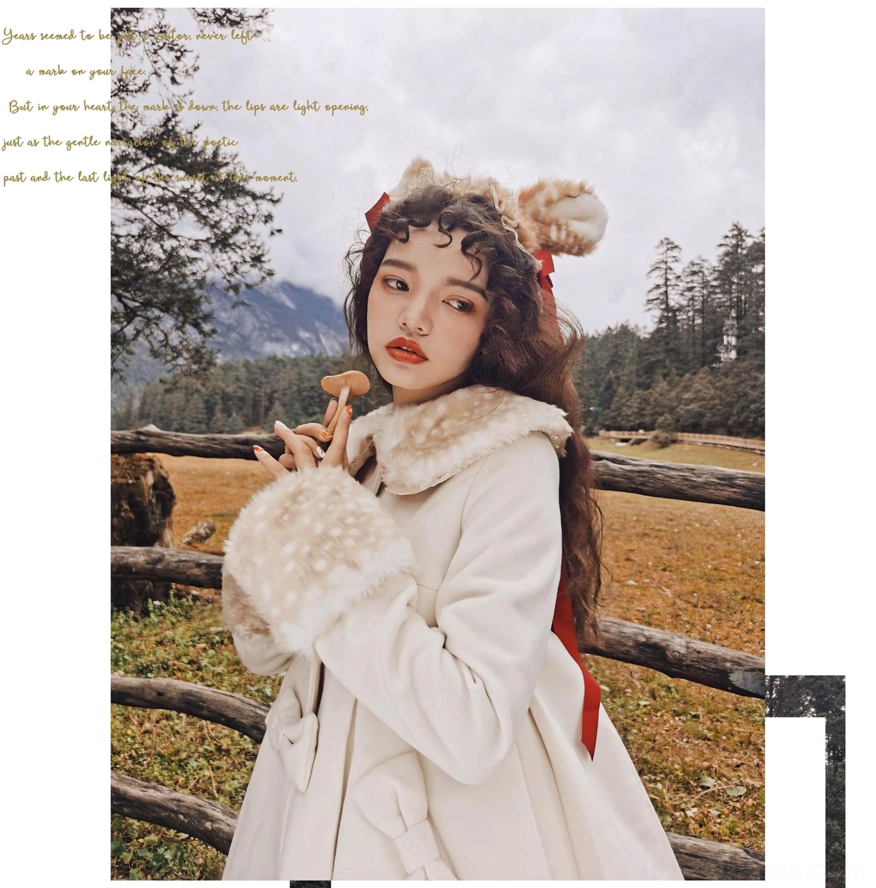 Dark sesame gray lolita wool coat elegant neutral tone versatile styling multiple seasons
