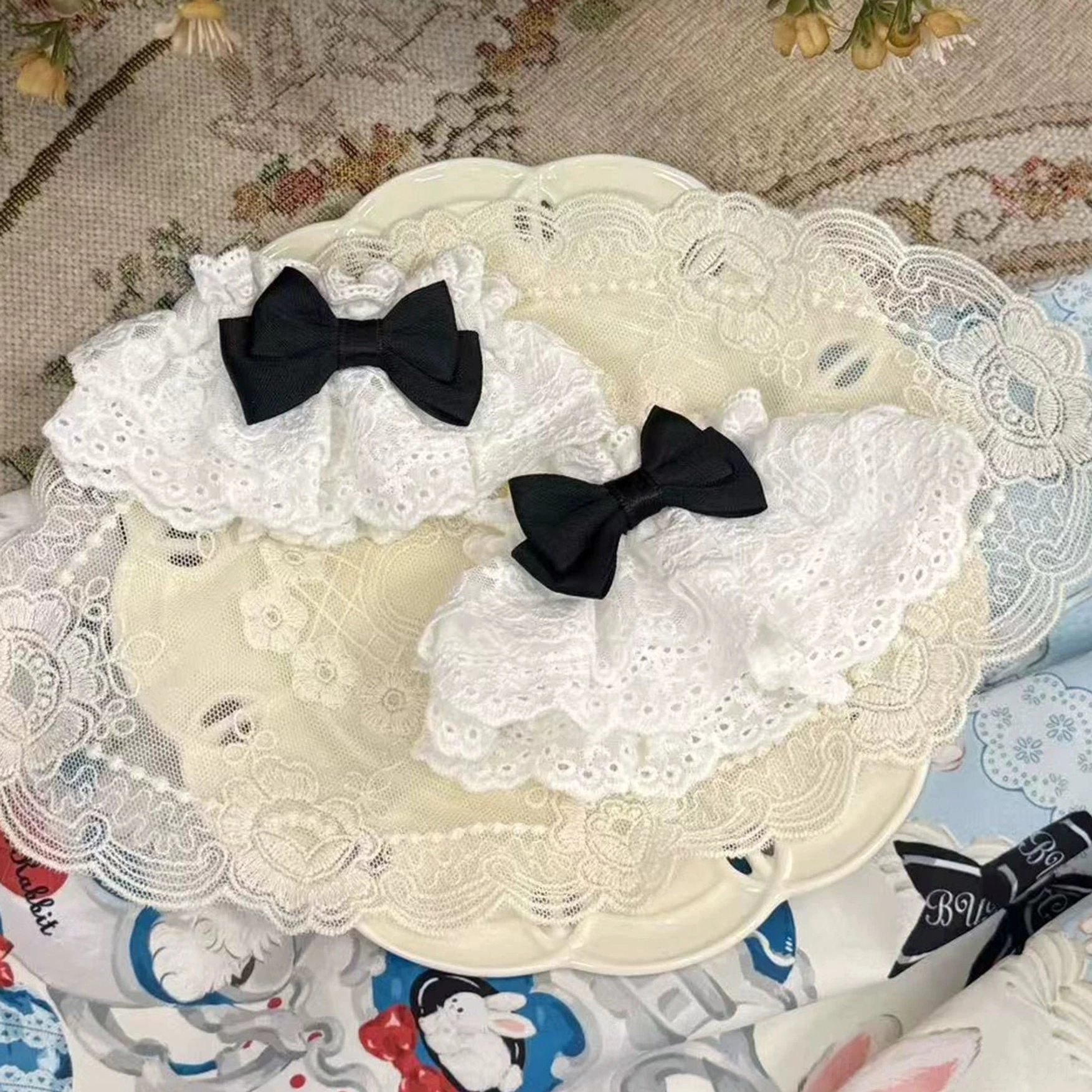 Detachable lace cuffs sweet lolita accessory removable sleeve cuff styling flexibility