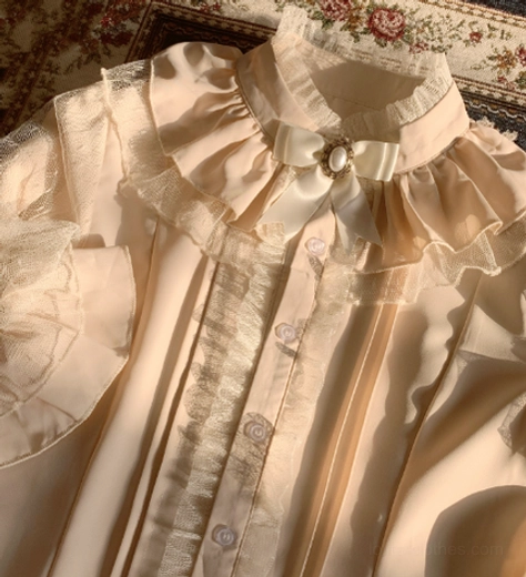 Dim moonlight lolita blouse authentic quality craftsmanship handcrafted romantic silhouette investment piece