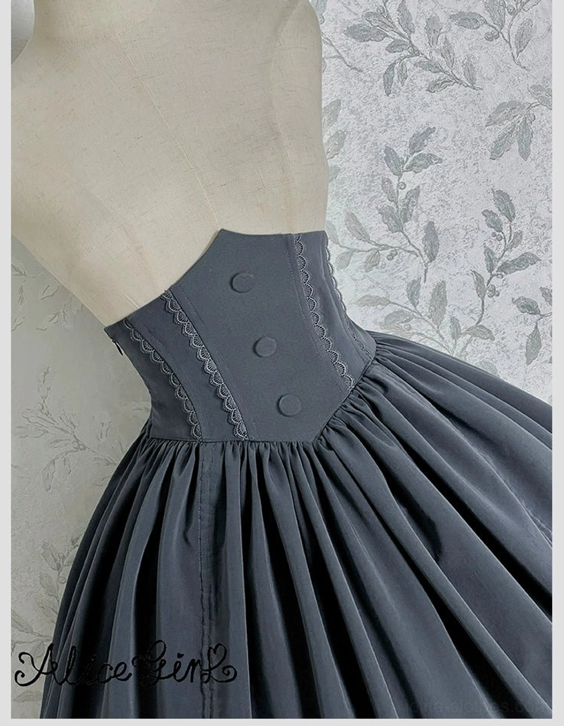 Duke of Victoria classic lolita blouse sleeve length measurement reference construction detail flat lay sizing