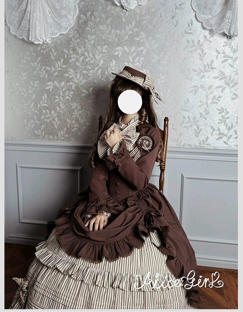 Duke of Victoria classic lolita bow necktie large structured design detail close-up formal accessory accent flat lay measurement