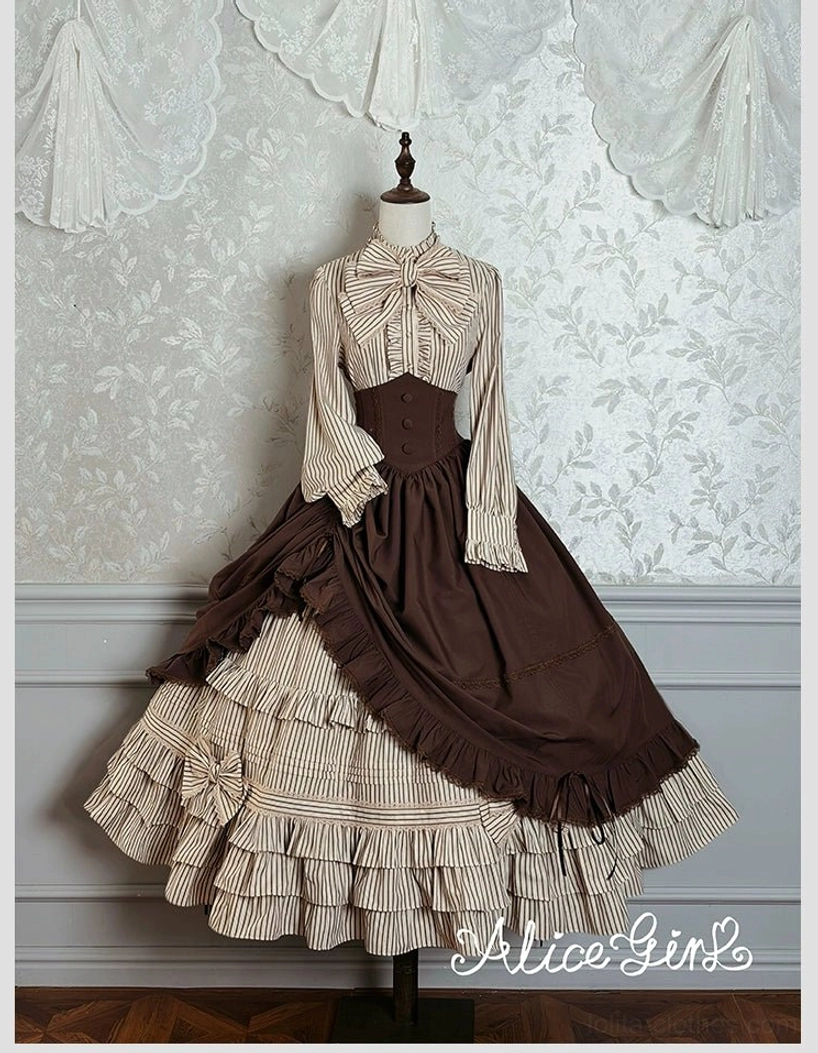 Duke of Victoria classic lolita overskirt liftable hem feature functional design detail flat lay reference
