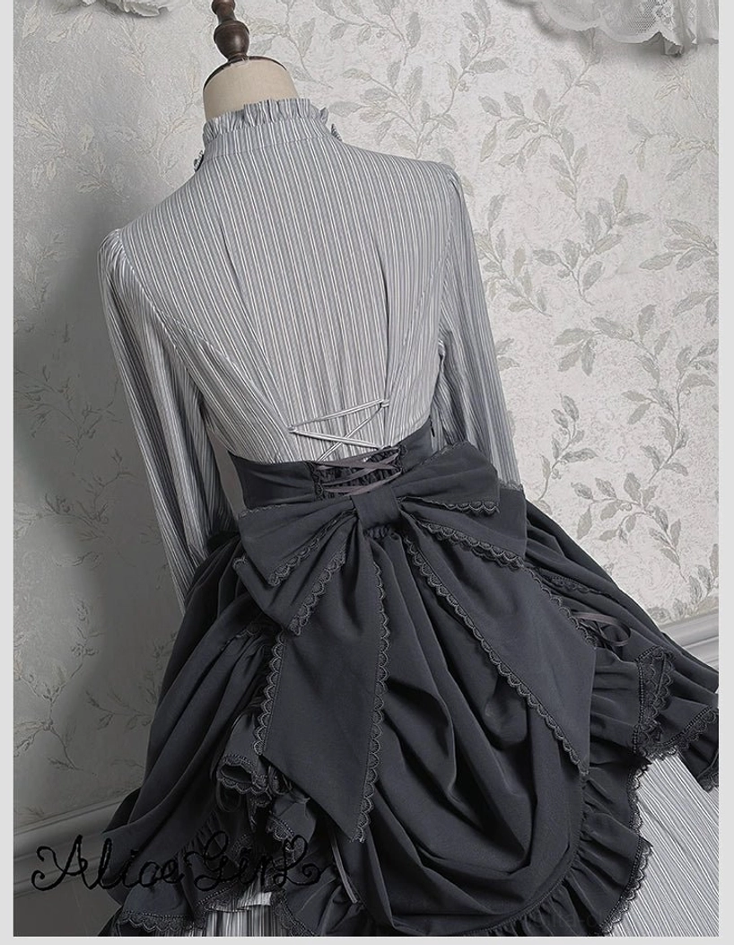 Duke of Victoria classic lolita overskirt waist back shirring adjustment fit personalization