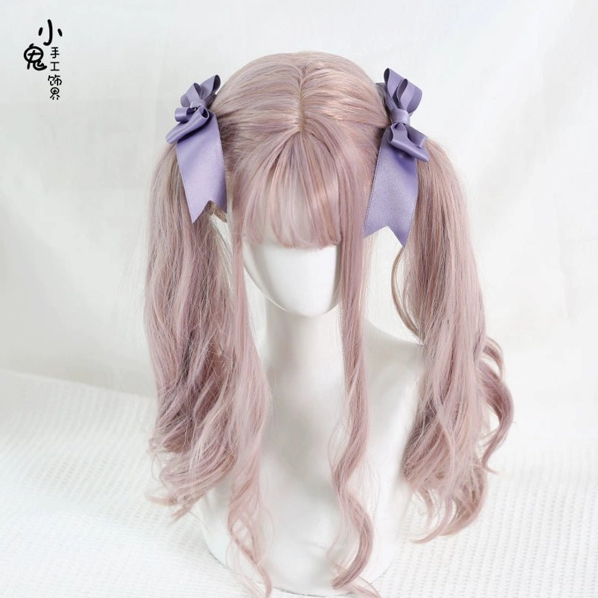 Elegant satin bow clip perfect addition to lolita fashion collection with timeless romantic design