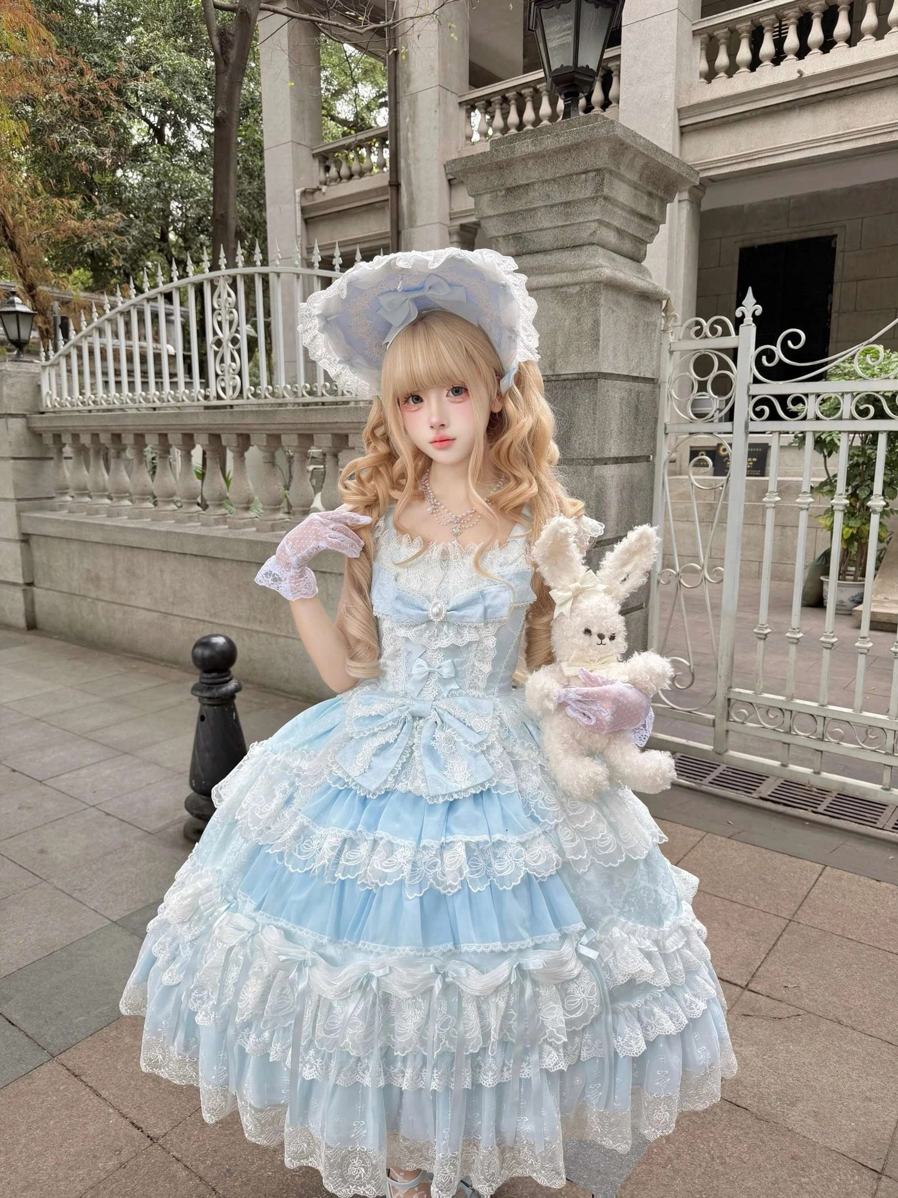 Eternal Floral Whisper sweet lolita tiered JSK dress care and maintenance guide with poly-fabric durability features