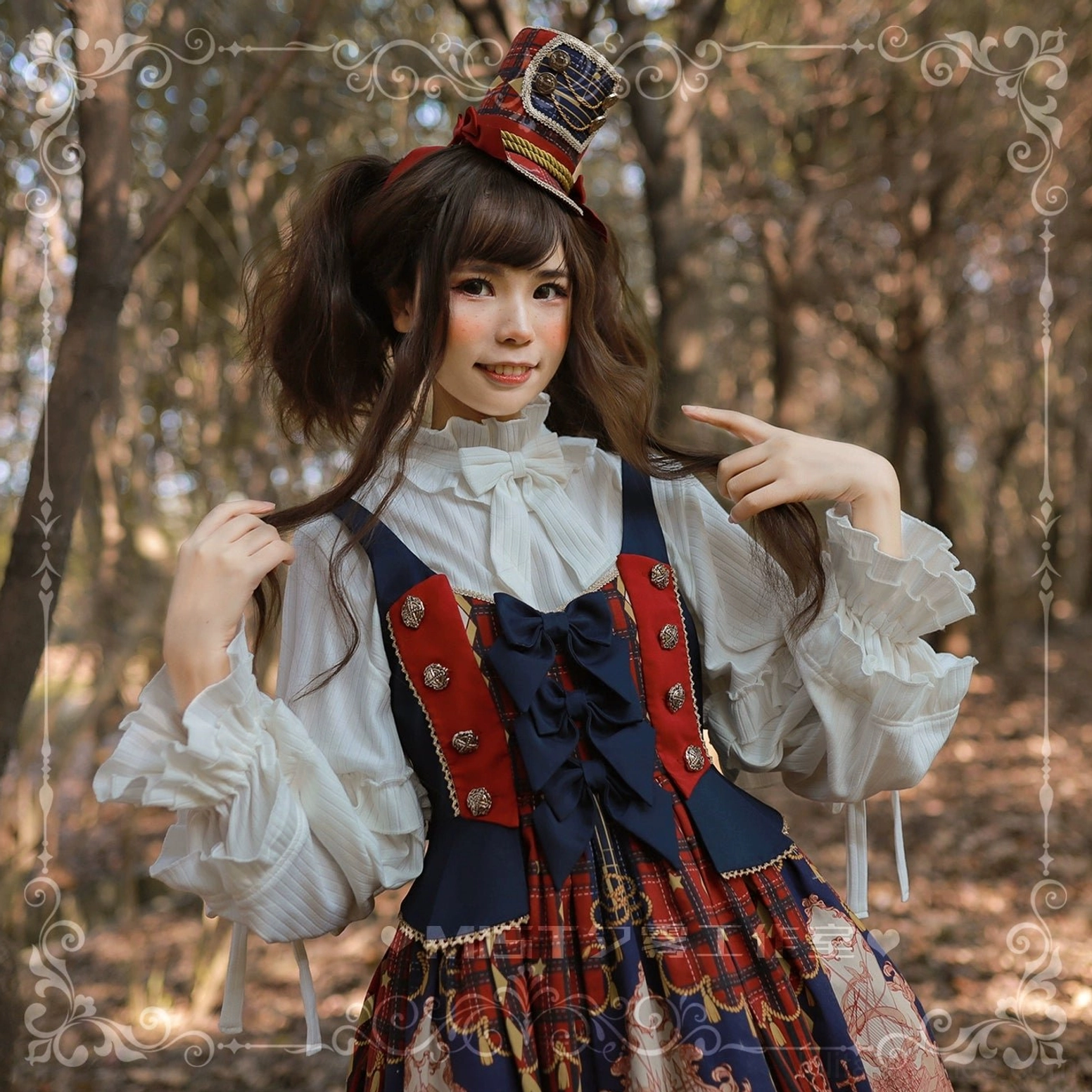 First snow sweet lolita knit blouse puff sleeve construction engineered design bell-shaped silhouette