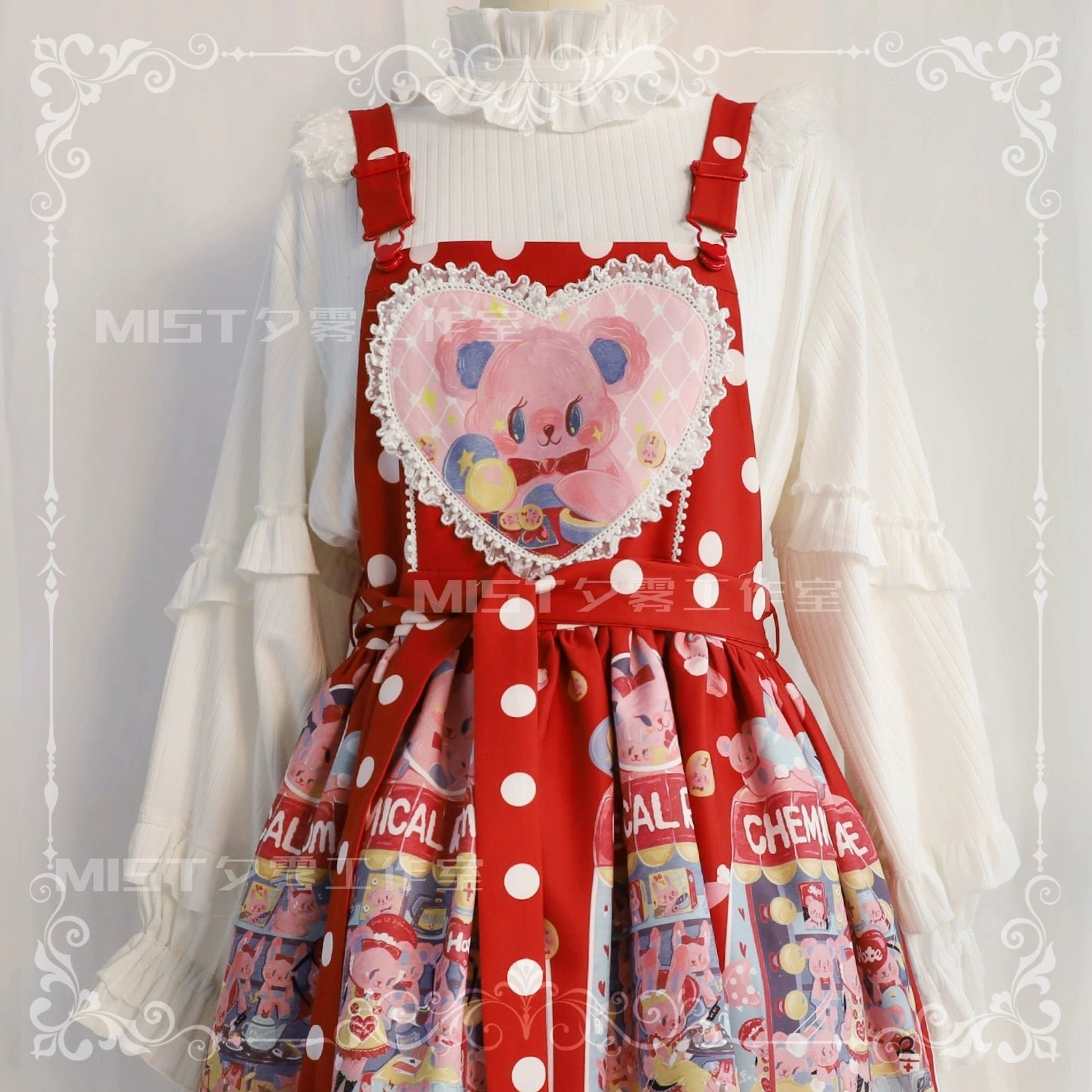 First snow sweet lolita knit top lifestyle photo wearing comfort functionality daily wear ready