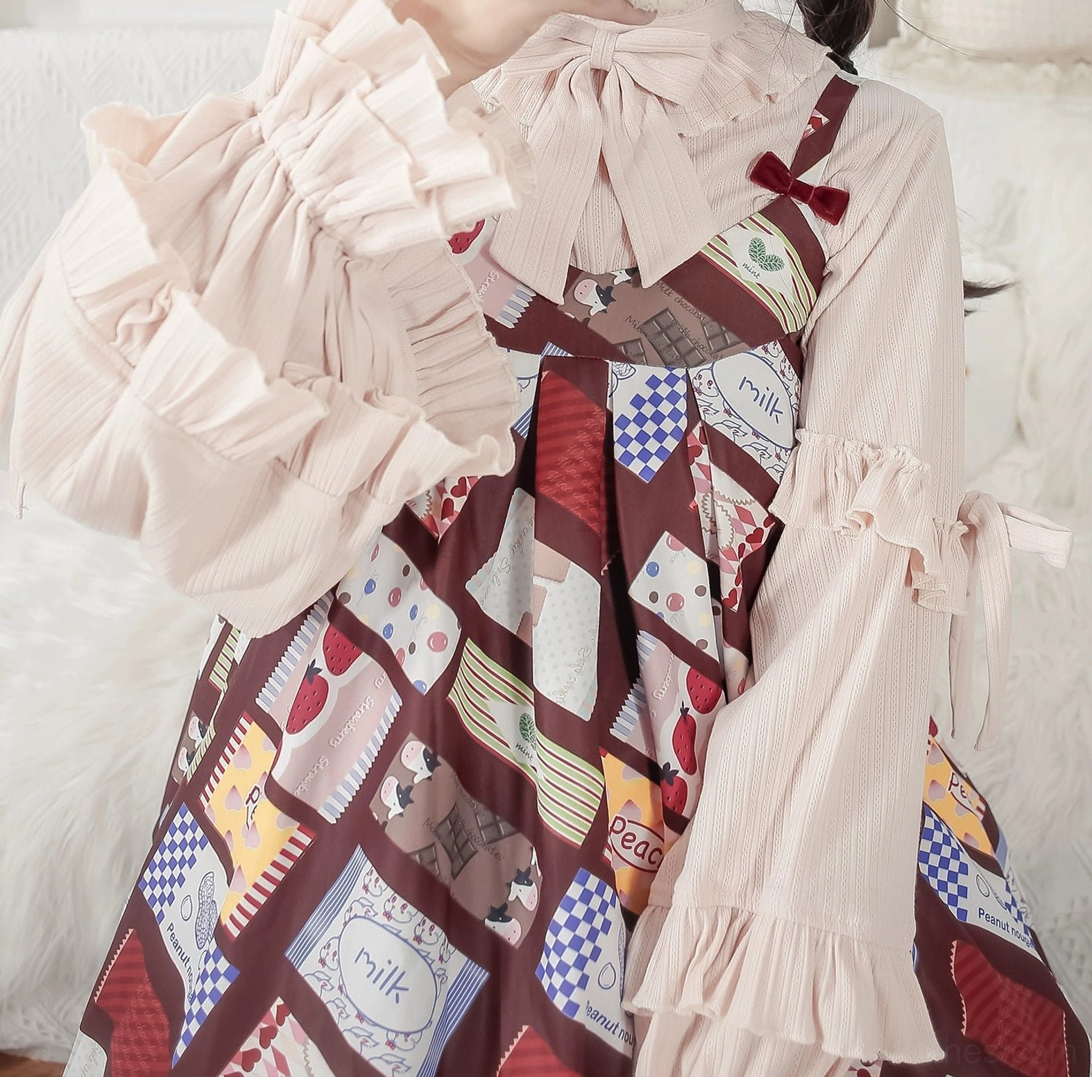 First snow sweet lolita knit top subcultural fashion statement aesthetic integrity creative expression