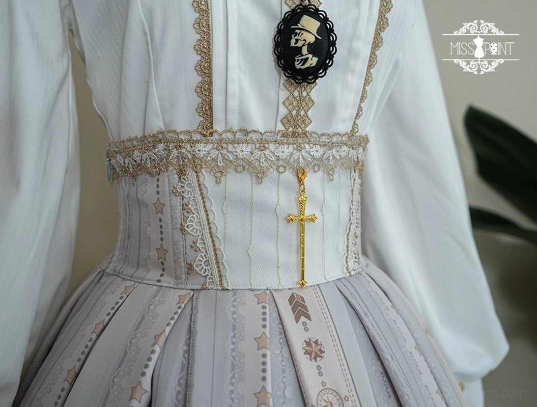 Fishbone gothic lolita skirt avoid direct sunlight UV exposure fade printed pattern weaken fabric