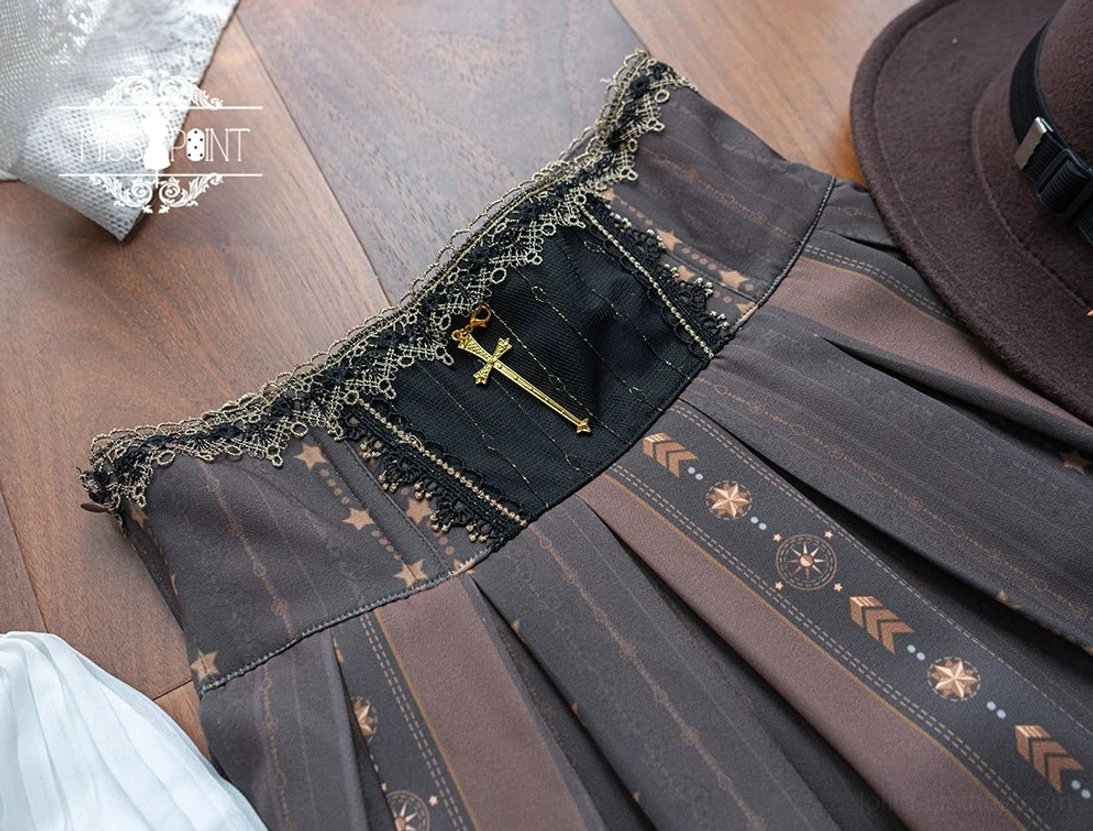 Fishbone gothic lolita skirt japanese subculture aesthetic victorian romanticism gothic sensibilities